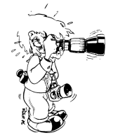 A coloring page of reporting