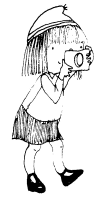 A coloring page of reporting