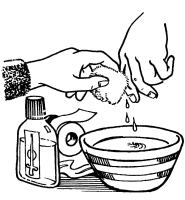 A coloring page of security