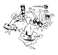 A coloring page of water