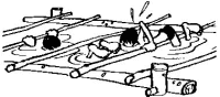 A coloring page of water