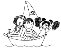 A coloring page of water