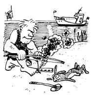 A coloring page of water