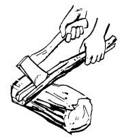 A coloring page of woodwork