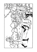 A coloring page of amika