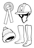 A coloring page of amika