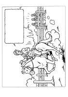 A coloring page of amika