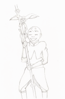 A coloring page of avatar