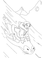 A coloring page of avatar