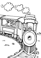 A coloring page of barney