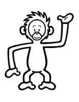 A coloring page of bumba