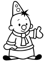 A coloring page of bumba