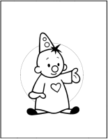 A coloring page of bumba