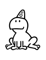A coloring page of bumba