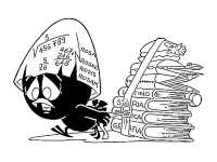 A coloring page of calimero
