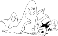 A coloring page of calimero