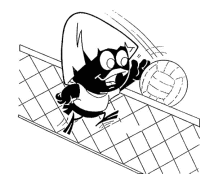 A coloring page of calimero