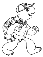 A coloring page of franklin