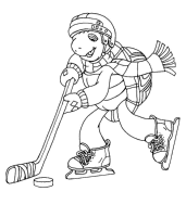 A coloring page of franklin