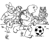 A coloring page of franklin