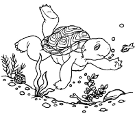 A coloring page of franklin
