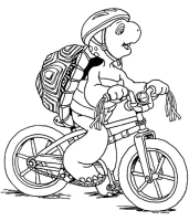 A coloring page of franklin