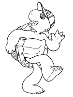 A coloring page of franklin