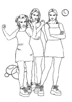 A coloring page of k3