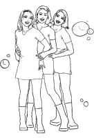 A coloring page of k3
