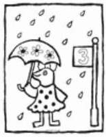 A coloring page of maisy