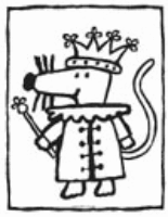 A coloring page of maisy