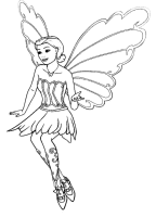 A coloring page of mariposa