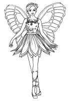 A coloring page of mariposa