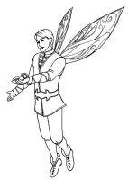 A coloring page of mariposa
