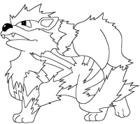 A coloring page of pokemon