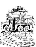 A coloring page of roadrunner