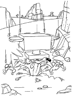 A coloring page of roadrunner