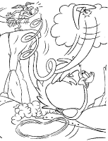 A coloring page of roadrunner