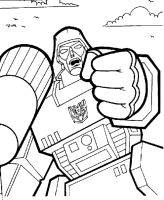 A coloring page of transformers