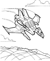 A coloring page of transformers