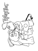 A coloring page of tweenies
