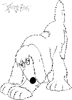 A coloring page of tweenies