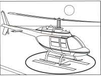 A coloring page of airplane