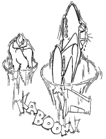 A coloring page of airplane