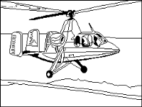 A coloring page of airplane
