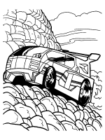 A coloring page of car