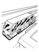 A coloring page of car