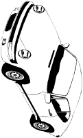 A coloring page of car