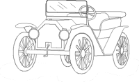 A coloring page of car