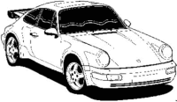 A coloring page of car